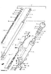 GSX400 Front left fork