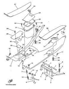 YP250 Stand. footrest