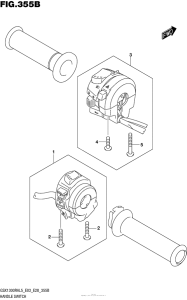 GSX1300R (ABS) Handle Switch (Gsx1300Ral5 E28)