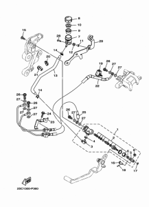 FJ09 Задний торм цилиндр