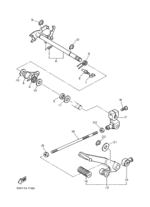 XVS650 Вал переключения