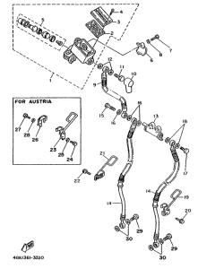 XV750 Главный тормозной цилиндр