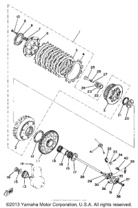 TZ250G Сцепление