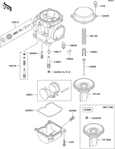 ER500 Карбюратор в разборе
