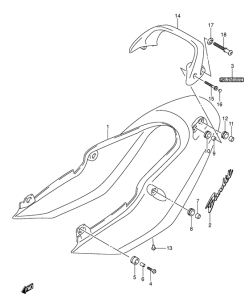 GSF600 Обтекатель сидения