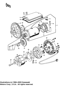 KZ900 Generator / starter motor