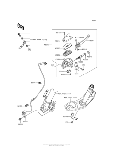 KLE650 Главный тормозной цилиндр