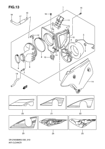 DR-Z400 Воздухоочиститель
