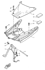 CW50RS Stand. footrest