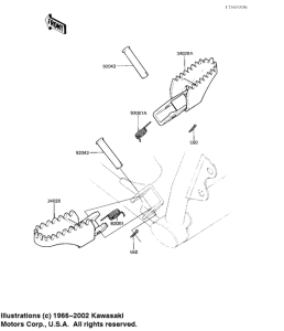 KX125 Подножки