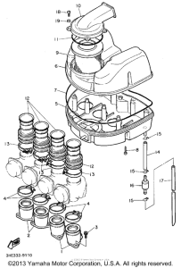 FZR600RF Впускная система