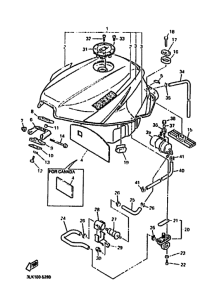 FZR1000 FZR1000G Tank fuel