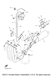 FZS10ECW Выхлопная система