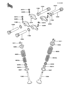 KZ1000 Rocker arms / valves
