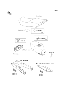 ZX600 Лейбл предостережения