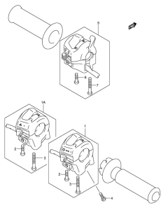 VL125 Рулевой переключатель