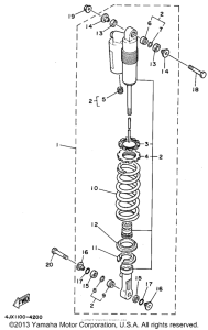 WR250Z Задняя подвеска