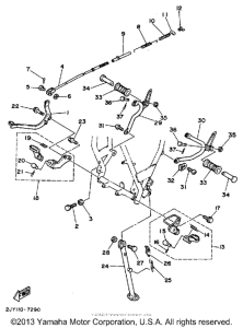 TW200BC Подножки