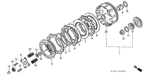 NSR125F Бендикс