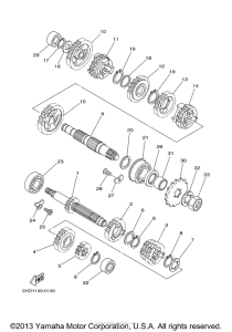 YZ125N1 Трансмиссия