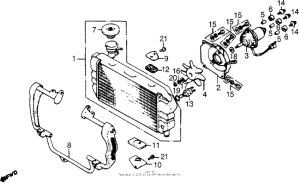 CX500 Radiator + cooling fan