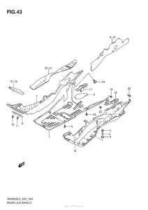 AN400 (ABS) Rear Leg Shield