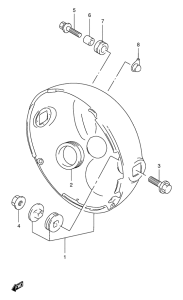 GSX400 Фара головного света