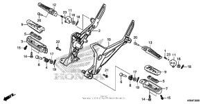 MSX125 Подножки