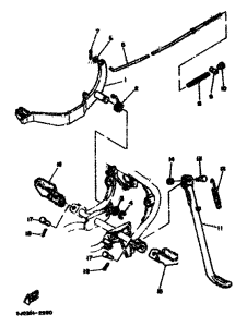 DT80MX Stand. footrest