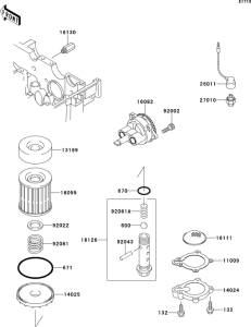 EX250 Масляный насос