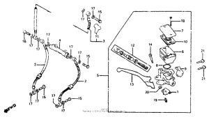 CB750SC Fr. brake master cyl.