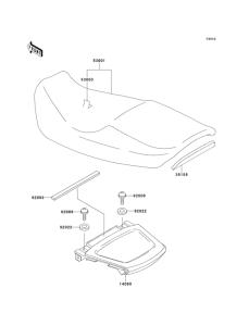 ZX1100 Сиденье