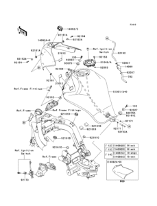 EX650 Топливный бак
