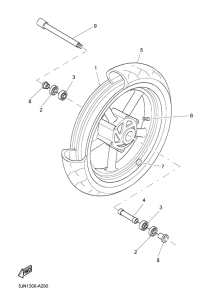 BT1100 Переднее колесо