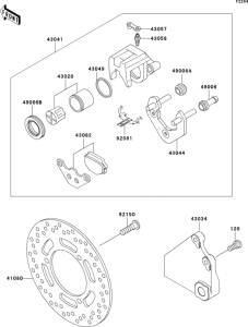 EX500 Rear brake(d10)