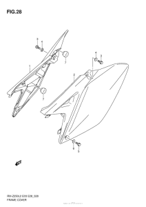 RM-Z250 Обтекатель рамы