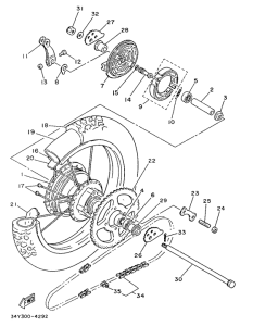 DT125LC Rear wheel-1