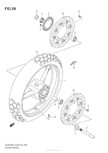 DL650 (ABS) Переднее колесо