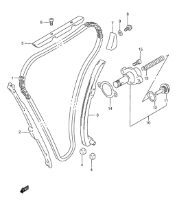 GSF1200S (ABS) Держатель направляющей
