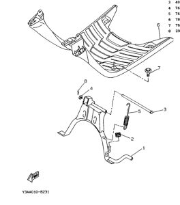 CW50 Stand. footrest 2