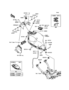 EX650 Топливный бак