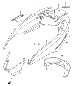 UH150 Обтекатель задний
