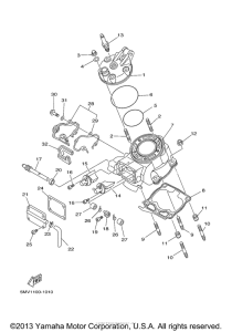 YZ125N1 Головка цилиндров