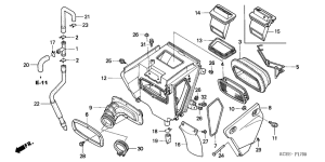 XR250R Воздухоочиститель