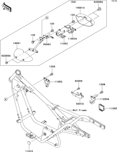 BN125 Рама ,крепежные детали