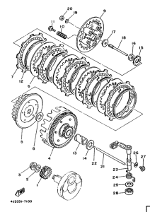 DT125MX Сцепление