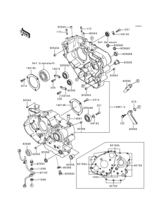KL650 Картер двигателя