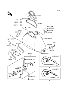 VN400 Топливный бак