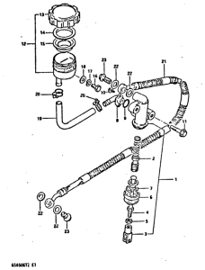 GS650 Задний тормозной цилиндр