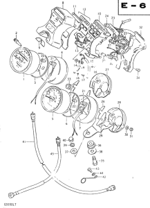 GS550 Спидометр-тахометр